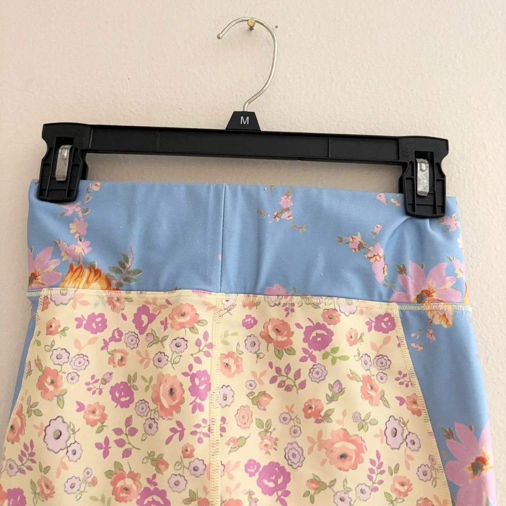 LoveShackFancy Floral and Blue Leggings - Picture 14 of 16